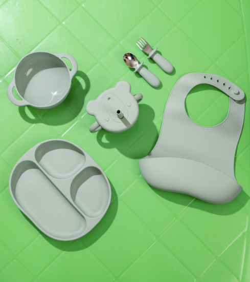 صورة Silicone Meal Set of 6 - Green